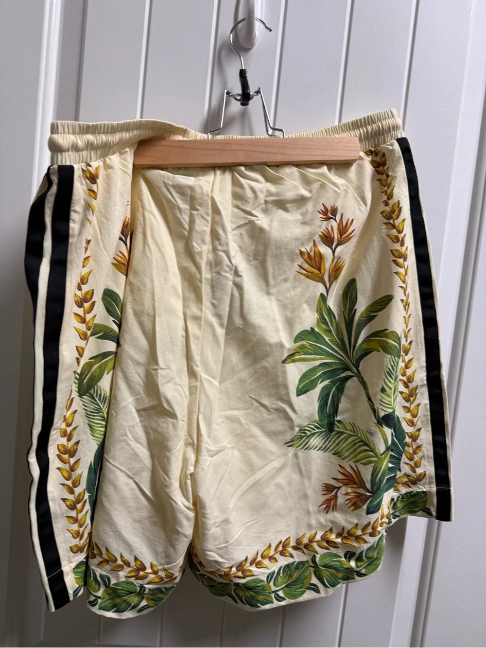 adidas Farm Rio Cream Shorts with Gold Accent - Picture 1 of 5